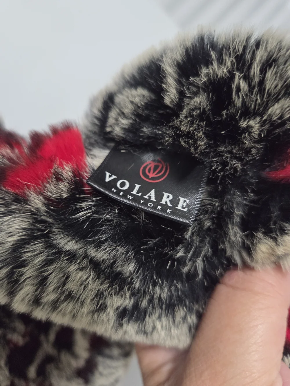 Volare NY Winter Rabbit Fur Neck Warmer Scarf